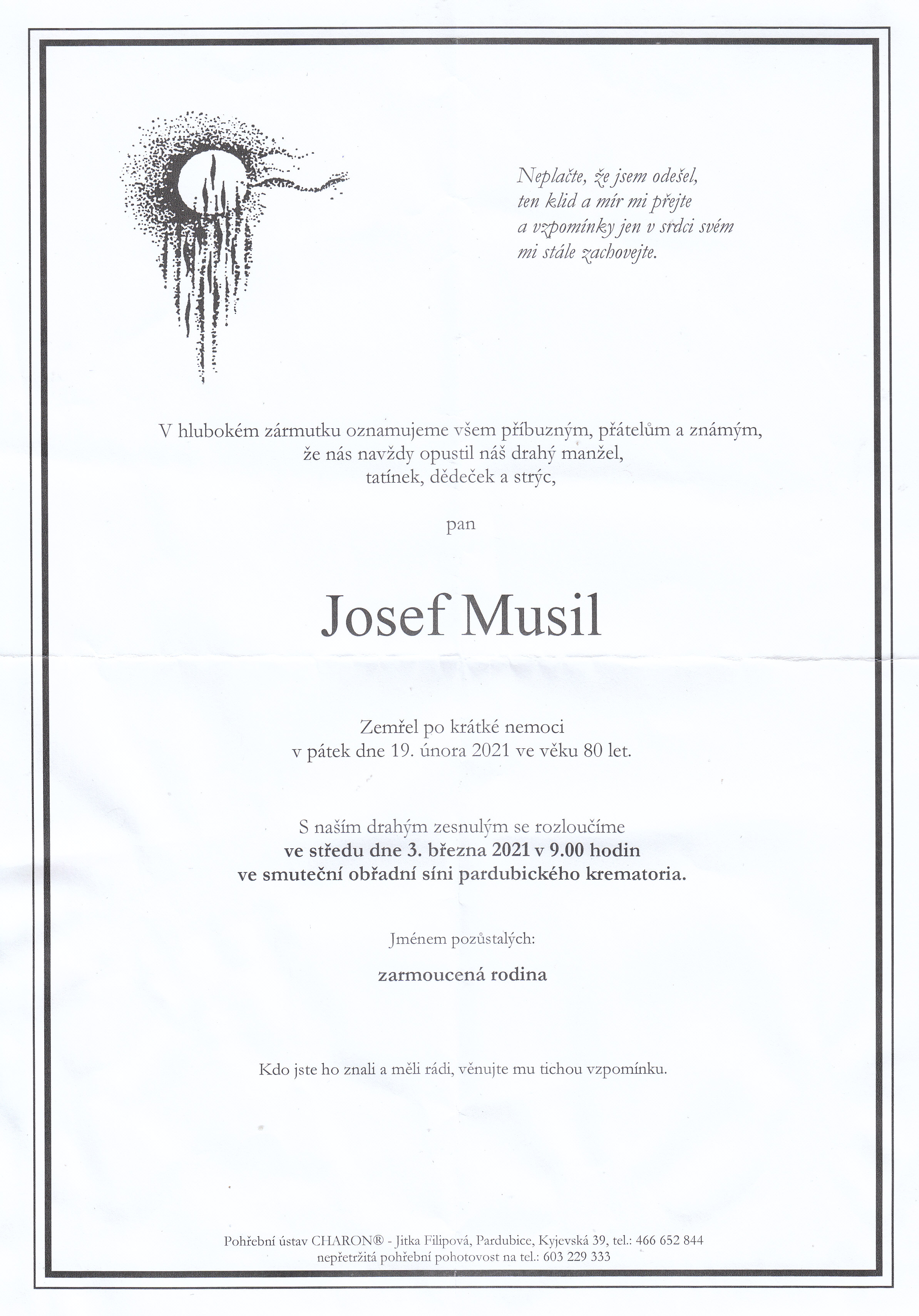 Musil Josef parte 19.2.2021 3.3.2021