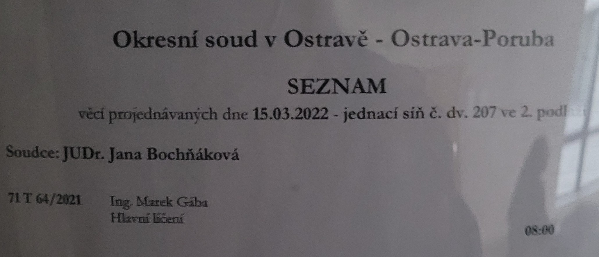 OS Ostrava prg 15.3.2022