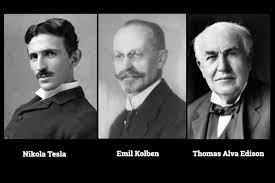 Kolben Edison Tesla