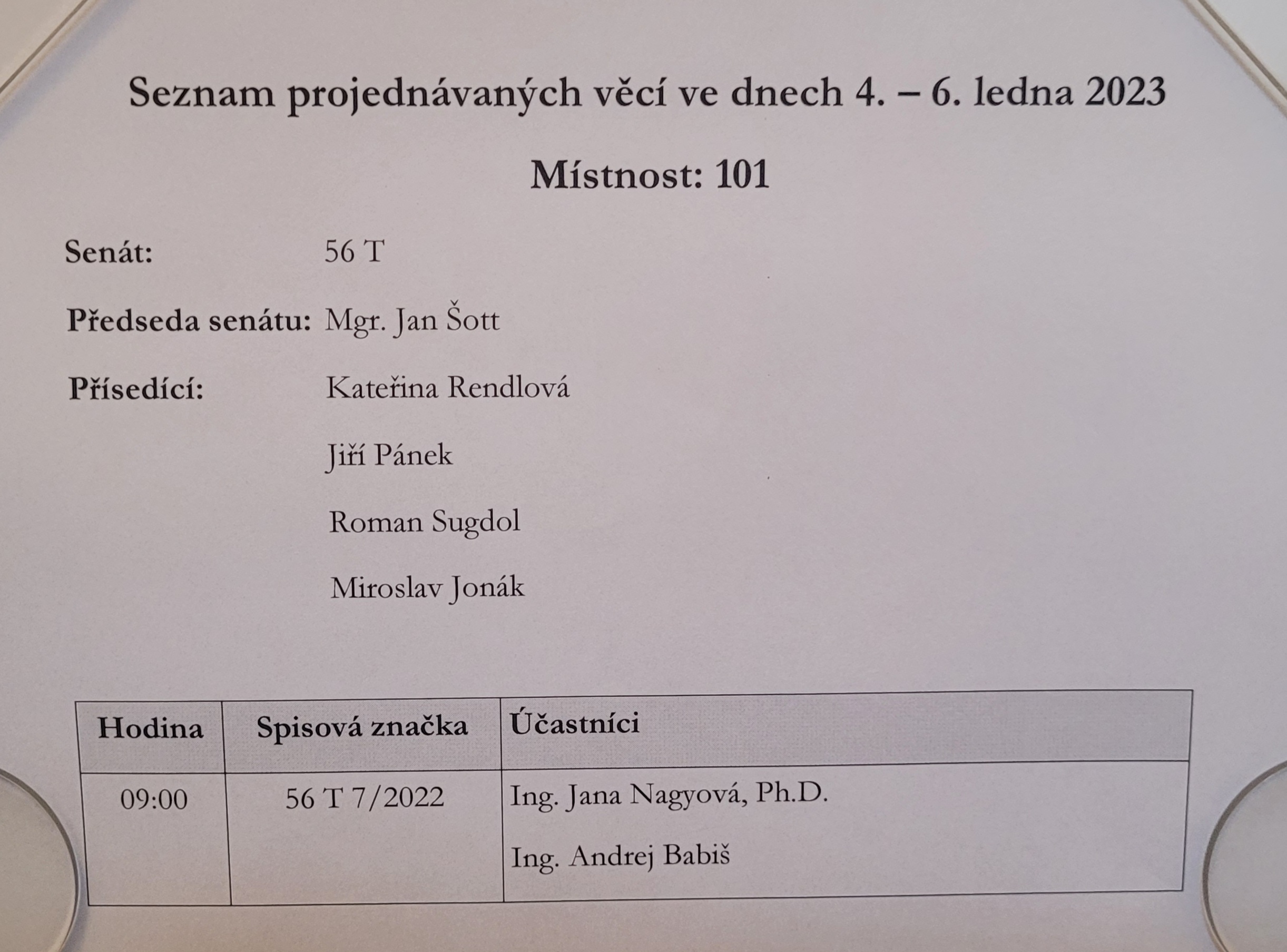 MS Praha Babis Nagyova prg 4.1.2023