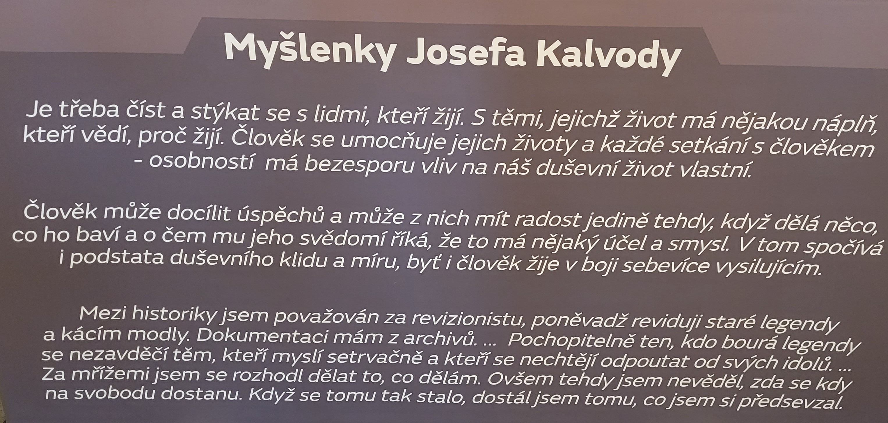 Myslenky Josefa Kalvody