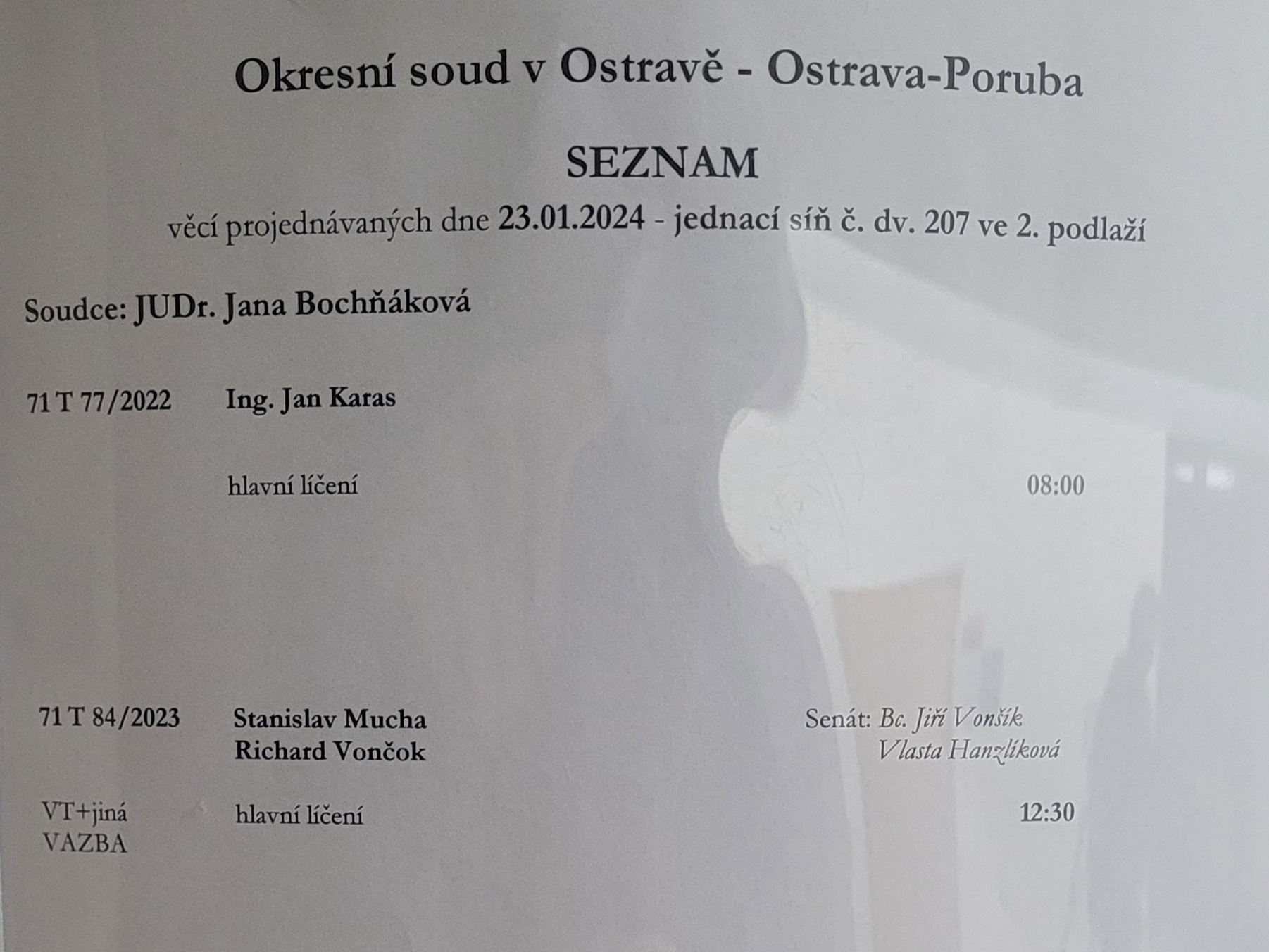 OS Ostrava Karas prg 23.1.2024