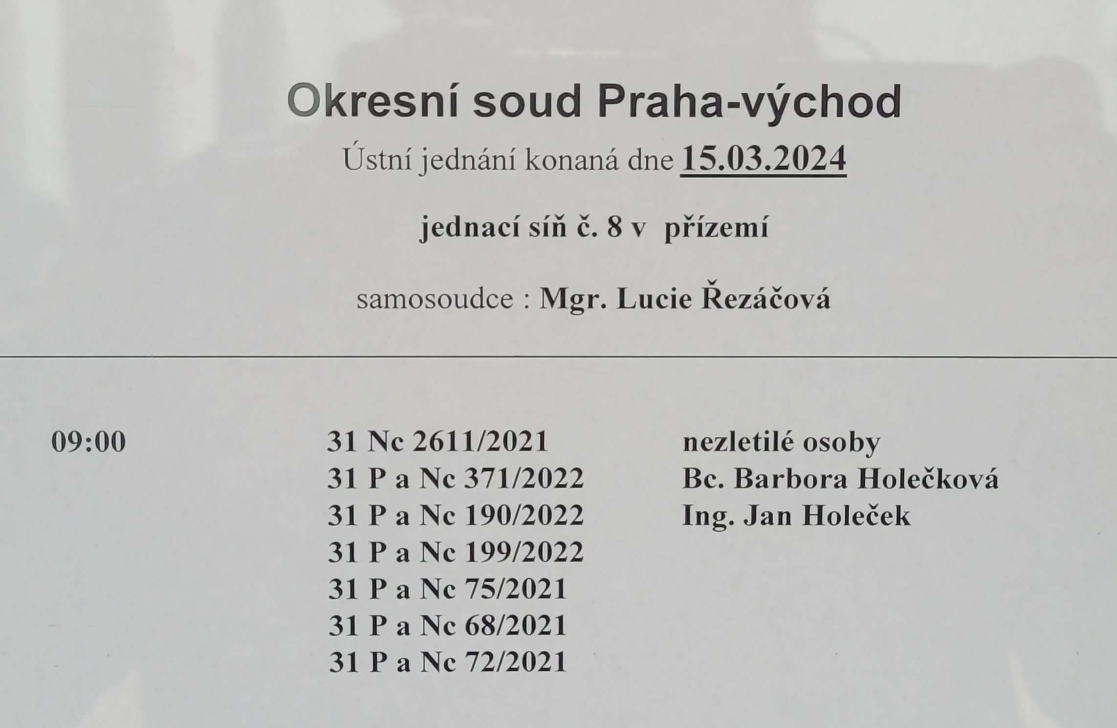 OS Praha Vychod Krejzova prg 15.3.2024