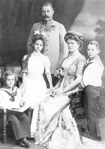 Franz Ferdinand with his family