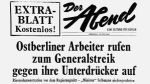 Berlin demo Zeitung 1953