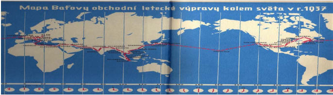 JAB CZ Batova obchodni cesta kolem sveta 1937