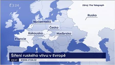 CT rusky vliv v Evrope